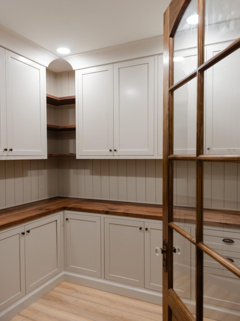 pantry with door that swings both ways 